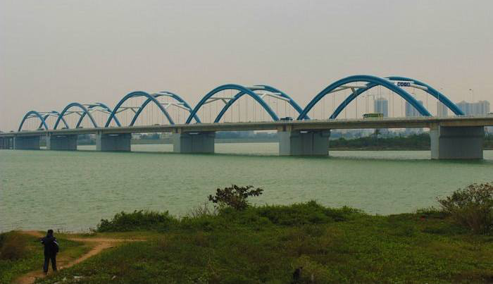 海口琼州大桥悬索桥吊杆检测